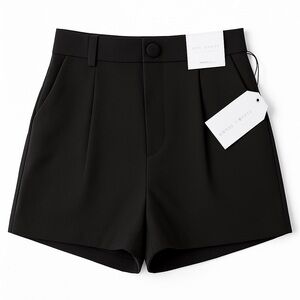 Better Together High-Rise Tailored Black Shorts M – NWT Minimalist Chic Career